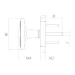 Plan poignee bouton decoratif pose de fenetre