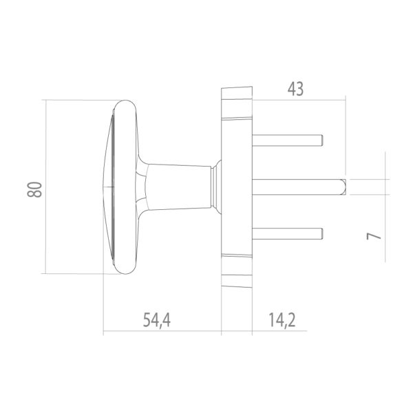 Plan poignee bouton decoratif pose de fenetre