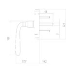 Plan poignee bequille pose de fenetre